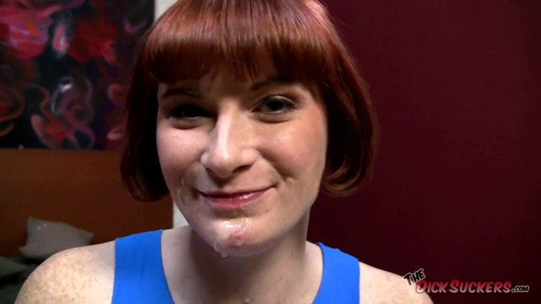 The Dick Suckers: Alison Wyte ginger freckles facial!
