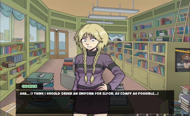 Hentai World: Witch hunter cute blonde with big ass in bookstore and...