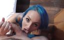 Robin Reid: モニカ・マヴィ、ホット19yo青い髪の女の子とのプライベートビデオ