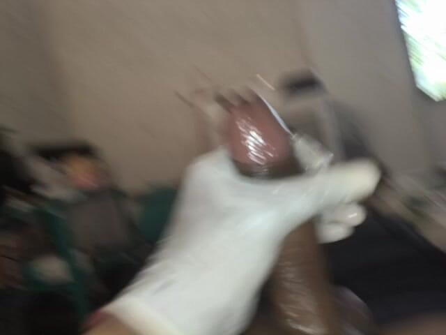 gigggi2308: Nice Sucking Big Dick and Cum Out on Gloves