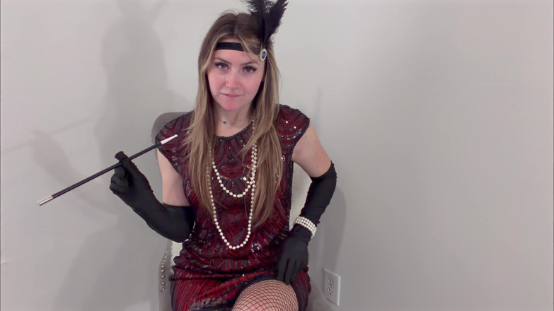 Kink in Time: London Evans' Roaring '20s Jerk off Instruction 4K POV Temptation Awaits!
