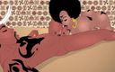 Back Alley Toonz: Isis jones, dicker ebenholz-vixen mit dickem hintern wirft einen sexmager,...