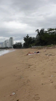 Babe Can I Cum on Your Tits? - Cock Flashing on the Beach