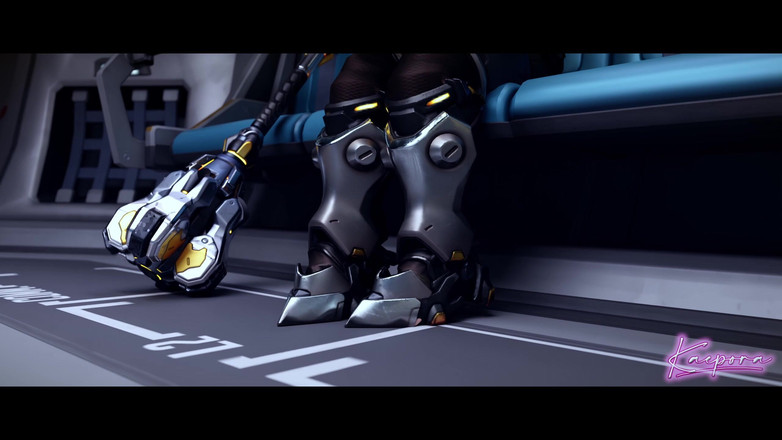 Kaepora NSFW: Миссия в Париж - Джуно сосет большой член Brigitte в самолете во время миссии