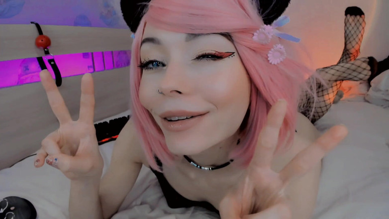 Dirty slut 666: Hloupá uwu anime dívka slintá s ahegao obličejem