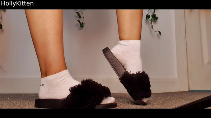 Holly Kitten: Hollykittenn kaki dan menyembah stoking