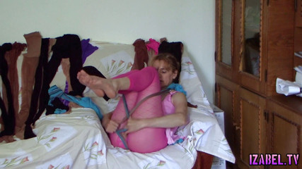 Izabel tv: Pantyhose fantasy and masturbation