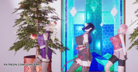 3D-Hentai Games: Twice - Feel special striptease Ino Sakura Hinata 3D erotic dance Naruto...