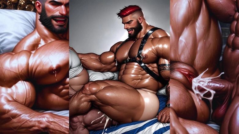 Real Story & Fantasy AI: Bărbat trans matur care își arată vaginul. Compilație foto anime hentai...