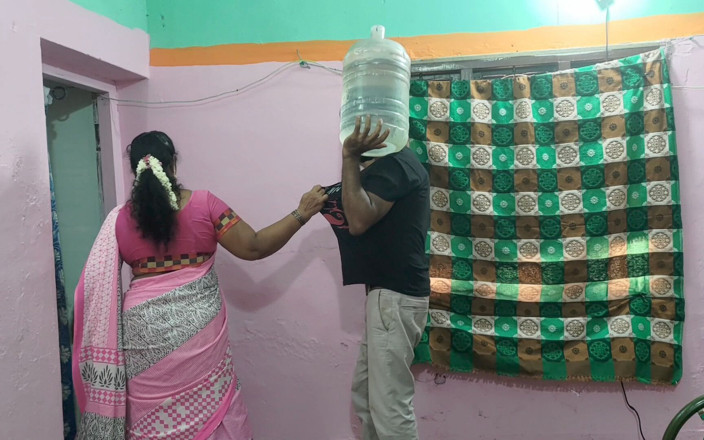 Mathvan: Desi Housewife Traps the Water Delivery Guy for a Wild...