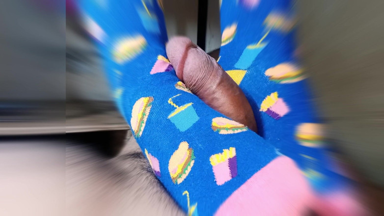 Hella Zaid: Straw with Feet Wearing Very Funny Stockings