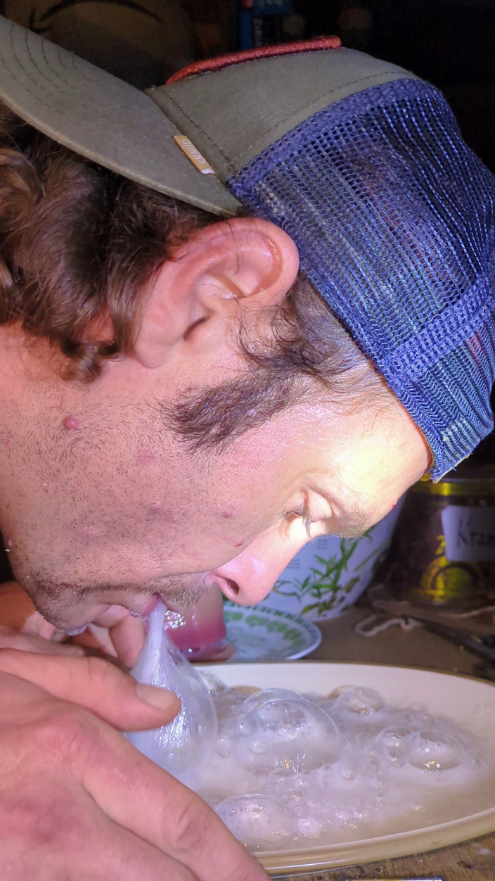 Deepthroat Madness: Making Lot's of Bubbles with a Huge Pile of Saliva