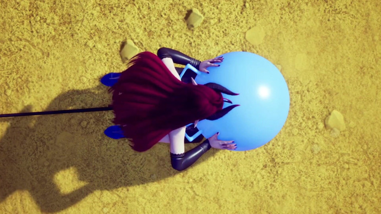 Wraith ward: Demon girl sucking off a bouncing ball