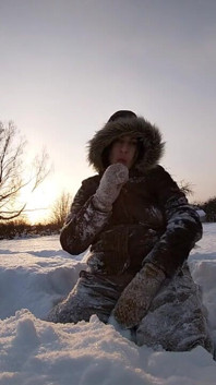 Blowjob in the snow