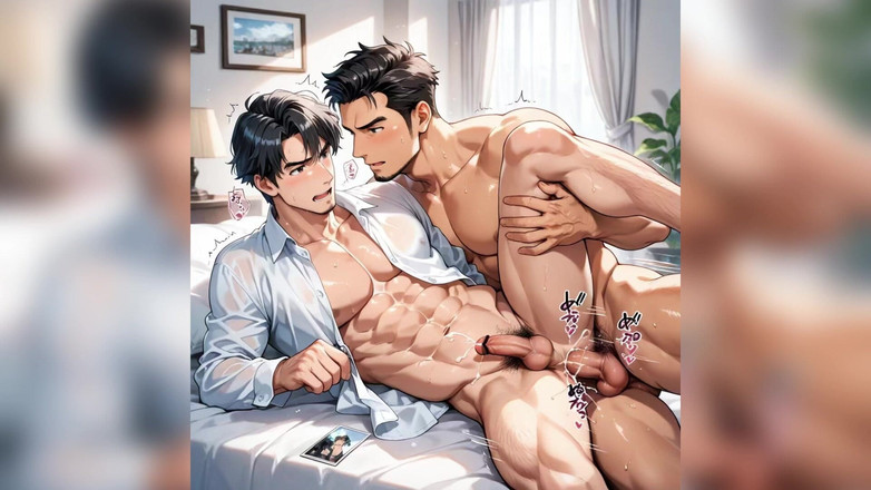 AI gay porn: Eşcinsel ofis adamı götünü sikiyor