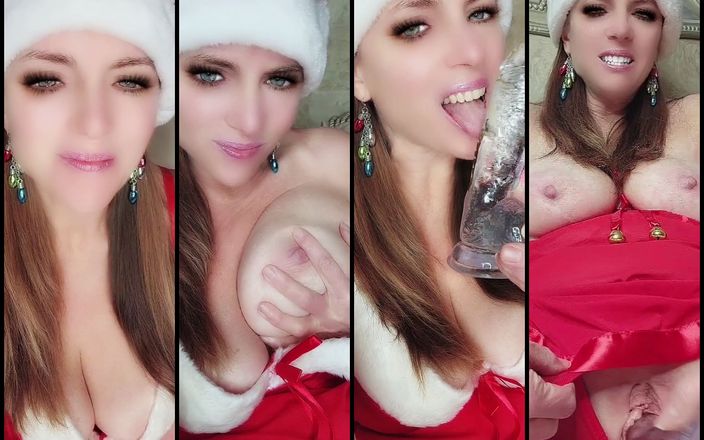 Nikki Nevada: Yet Another Sexy Red Lingerie Santa Hat Christmas Masturbation Dildo...