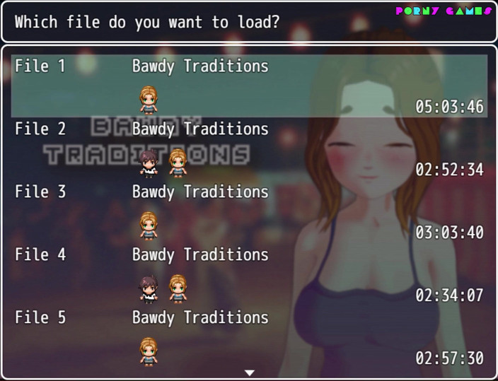 Porny Games: Bawdy traditions 1.2 - Another oportunity to have sex with Leina(1)