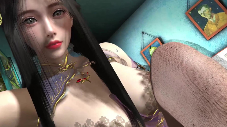 Why fuck so hard: 3d hermanastra caliente provocando a su gran padrastro para follar...