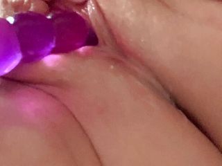 Ana Crane: Girl jerks off horny wet pussy with sex toy close...