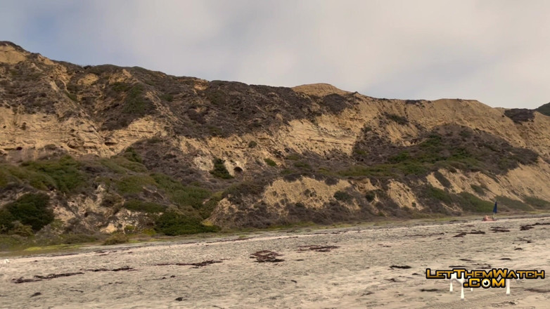 Let them watch: Public Fucking Younger Twink Bareback Caught Hardcore Public Beach Sex