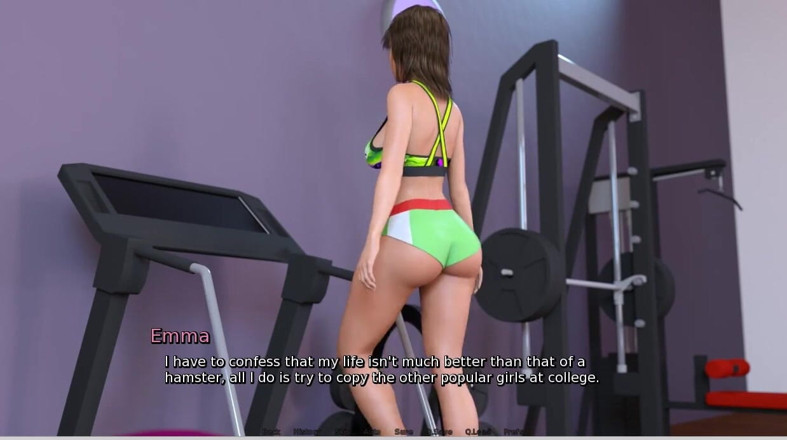 XXX Games Bunk: Laura Lustful Secret - Gameplay - Roleplay - Gym - Bouncing Ass Squat and...