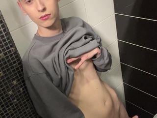 Evgeny Twink: Handsome Guy Asta Boy Jerks off and Cums in a...