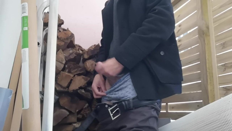 Rafael Torreano: Jerking off in My Neighbours Wood Storage Place