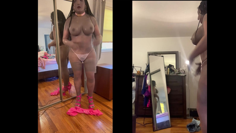 Deanna Doll: Nena negra Danae en sexy pantalones calientes y top escasa -...