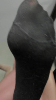 Black Socks in Long Feet