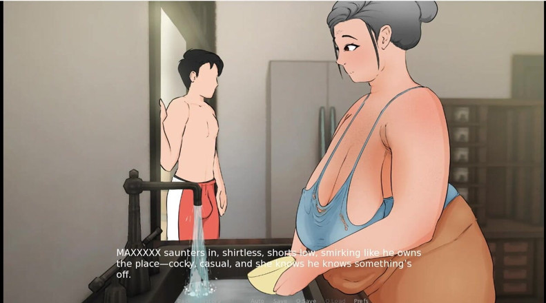 XXX Games Bunk: 1 seksi nine torununa işiyor ve azdırıyor ve torunuyla duş...