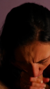Passionate sloppy blowjob and hard cowgirl sex