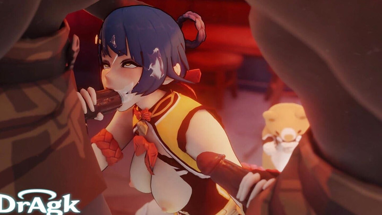 DrAgk: Allevata succhia un gruppo di hilichurls poi viene scopato duro...