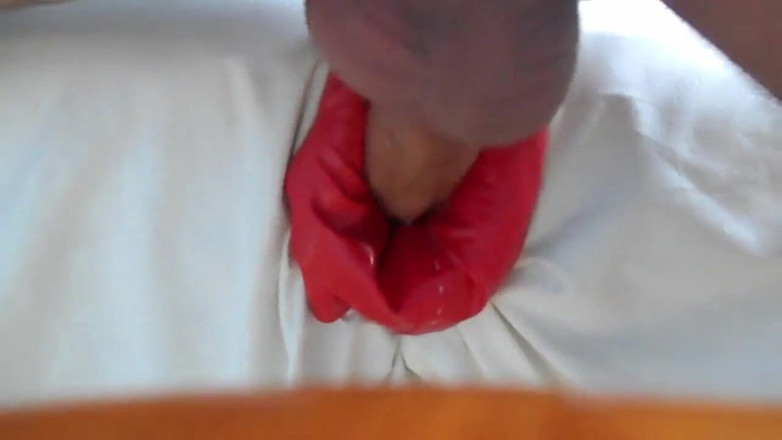 Naxy: Leather jacket and bag gets fucked