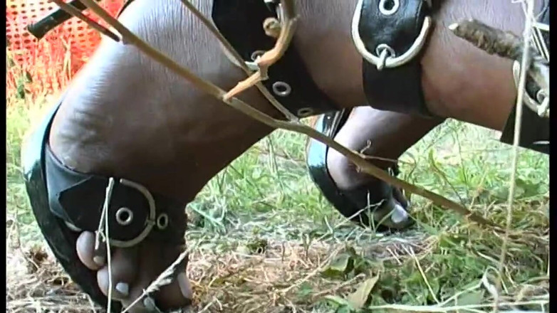 Shemale World: Brazilian black shemale rides a hard cock and cums