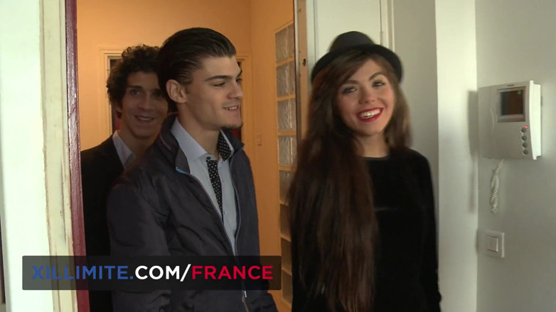 Made In France: Sexy foursome with 2 gorgeous babes in lingerie