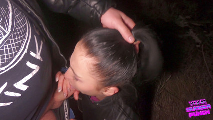 YSP Studio: Açık havada sert yüz sikişi || Döl yutma || ağzına boşalma