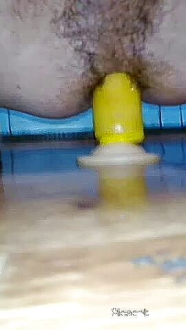 Transdrxxxka: Anal-masturbation mit sperma