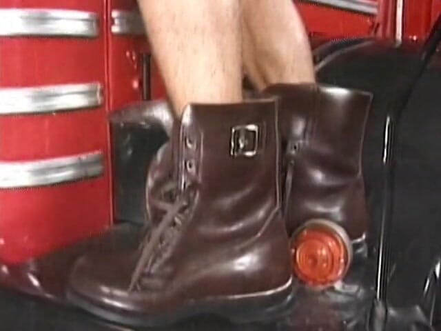 European Classics: Stunning firefighter gets banged by two her colleguaes