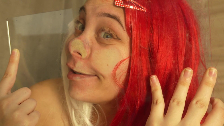 AmayaMori: Schweinenase-herausforderung - pOV-spaß aus glas