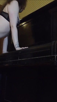 She Cums After Sex at the Piano