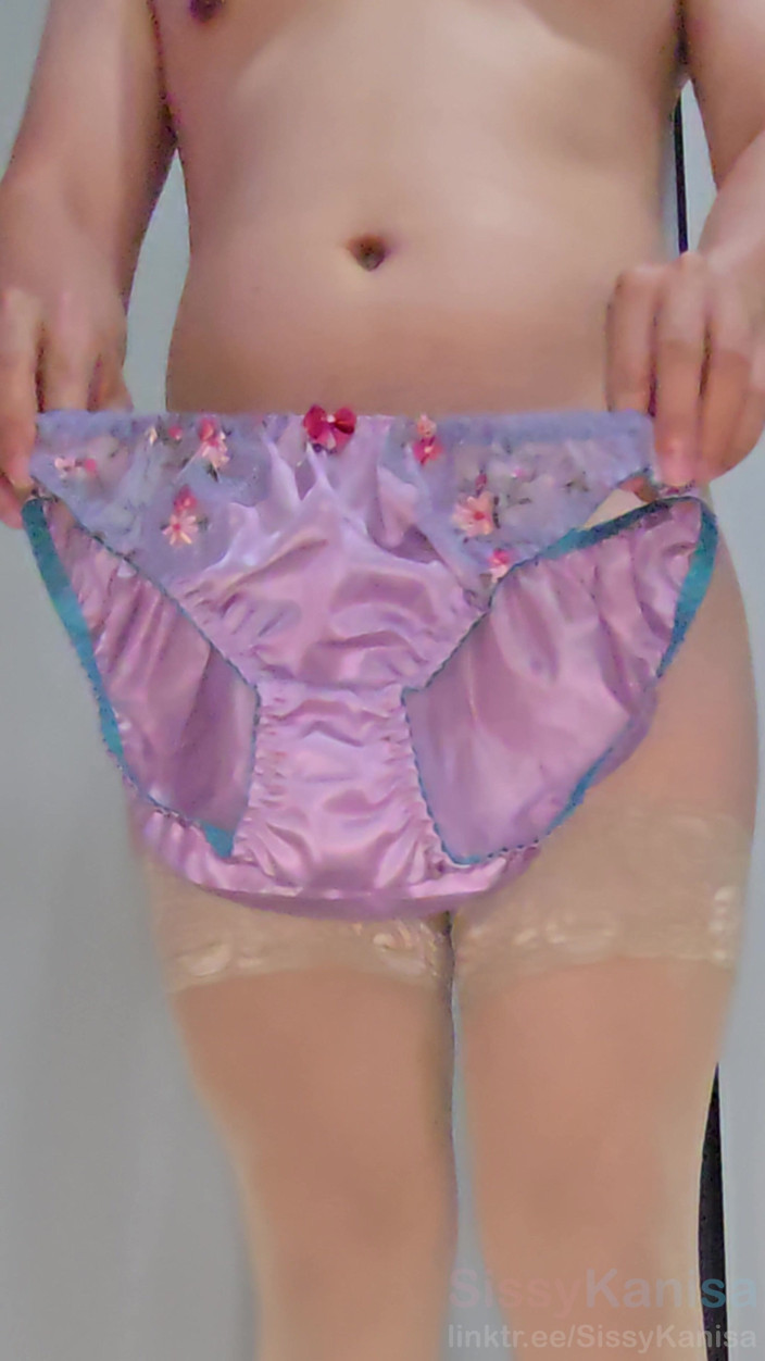 SissyKanisa: Sissy Kanisa's Fitting Room: Try on New Panties, Light Purple...