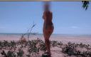 Wifey Does: Wifey dances nude at a beach