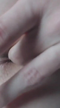 Playing with My Cute Shaved Holes Under Blue Panties