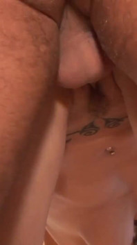 Brunette beauty gets her face jizzed after banging hard