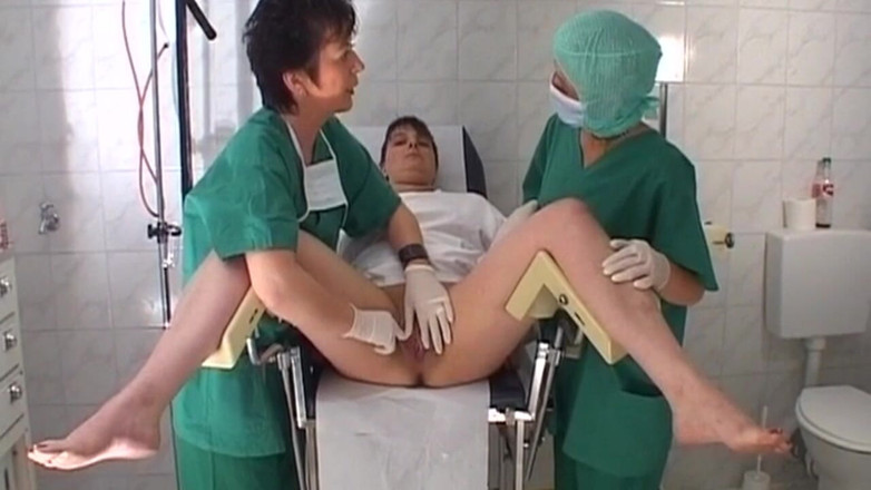 THAGSON CORE: Horny Nurses Stretch Patient with Massive Purple Dildo