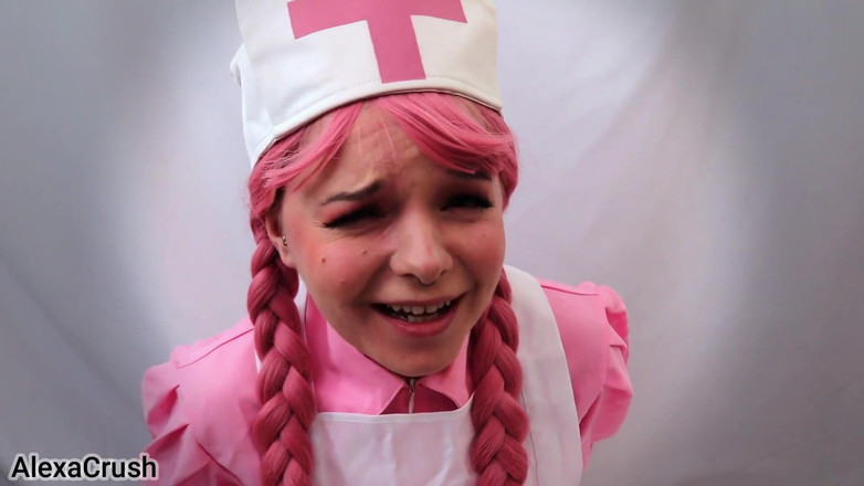 AlexaCrush: Медсестра Джой, красива агонія - нав'язані оргазми з хітачі