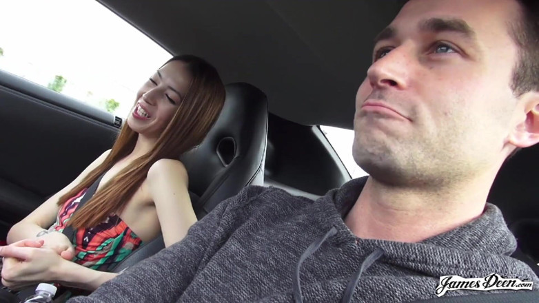 James Deen: Jenna Justine in deepthroat action with James Deen