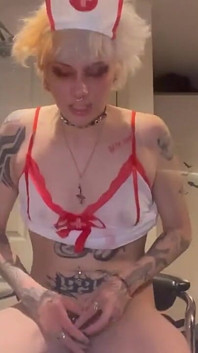 Sexy Goth Nurse Gives You Final Suck and Fuck Before Penectomy
