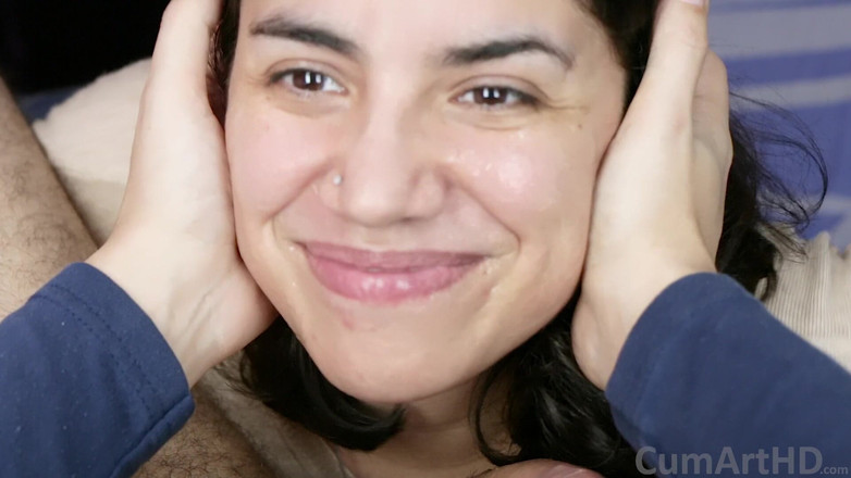 TheArtOfCum: Pipe en POV sur le lit + facial