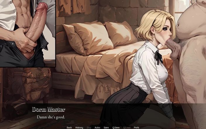 Dirty GamesXxX: 변태 대학: 기숙사 주인을 빨아주는 남친 - 에피소드 8